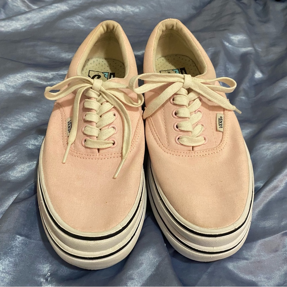 Vans Pink Canvas Sneakers